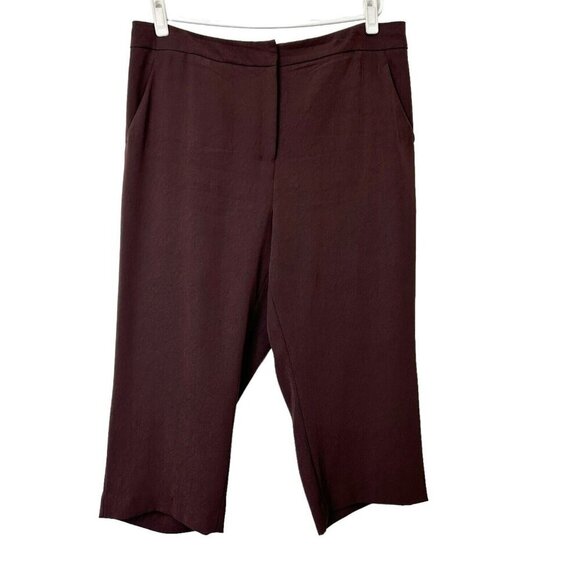MM Lafleur Pippa Wide Leg Crop Pants Women’s Size 1X Brown - Picture 1 of 10
